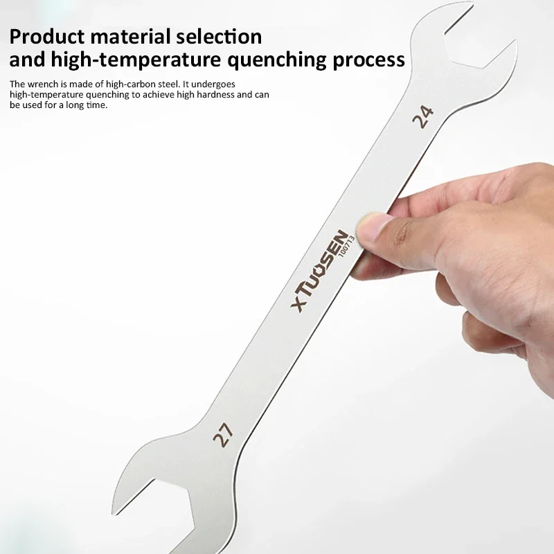 1Pcs 5.5-27MM Ultra-thin Open End Wrench, High Carbon Steel Double-end Flat wrench, Multi-Function Open-end Wrench, Repair tools