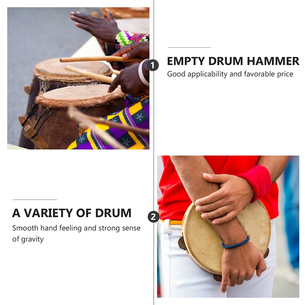 

2 Sets Gong Instruments for Kids Wood Hammer Chinese Percussion Business Opening Atmosphere Prop Training