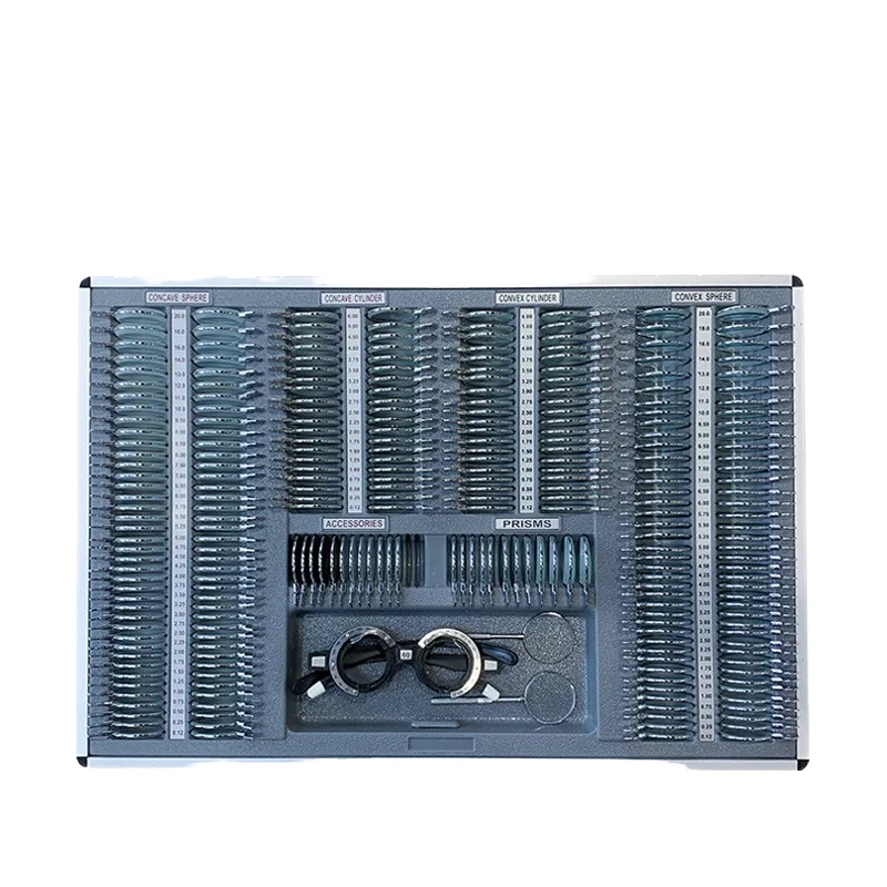Optical Stores 266 Pcs Trial Lens Set Metal Ring InnoVue Hospital Professional Optometry Use 1 Year Warranty