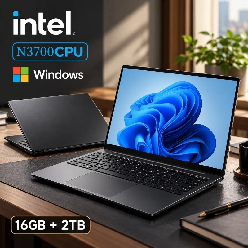 NEW Intel Pentium N3700 Laptop Windows 15.6 Inch Computer 16GB RAM 512GB 1TB SSD Notebook PC Portable Laptops Office Study