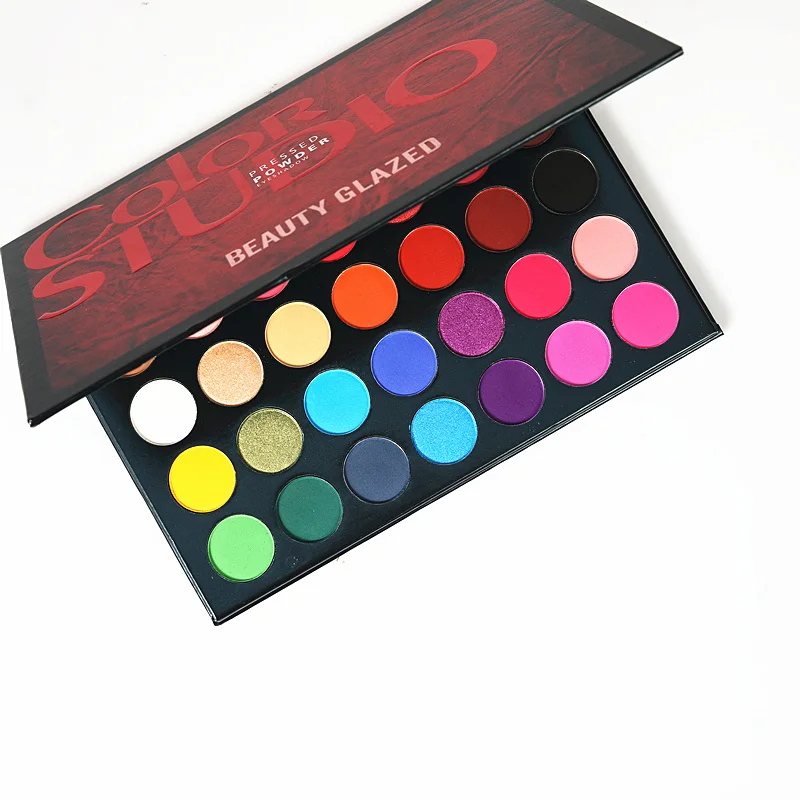 Color Pressed Eyeshadow Pallete Matte Shimmer Glitter Injections Smoky Makeup Eyeshadow Palette TSLM2