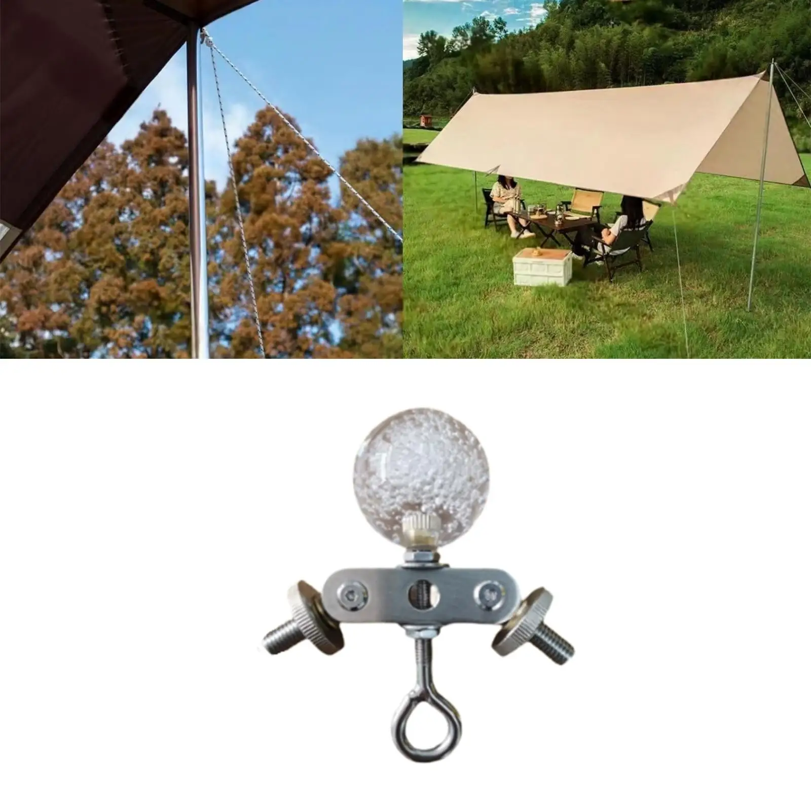 Adjustable Trellis Tent Pole Connector Steel Center Bracket Support for Folding Tent Outdoor Use