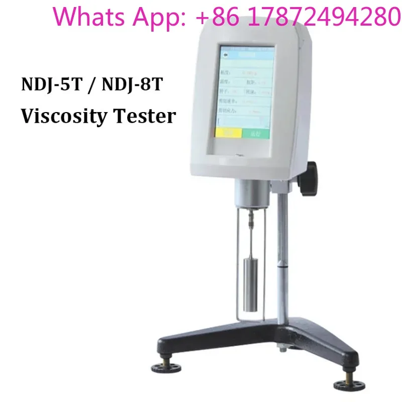 Adjustable Speed Rotational Viscometer, NDJ-5T/NDJ-8T Digital LCD Viscosity Tester for Industrial Materials Testing