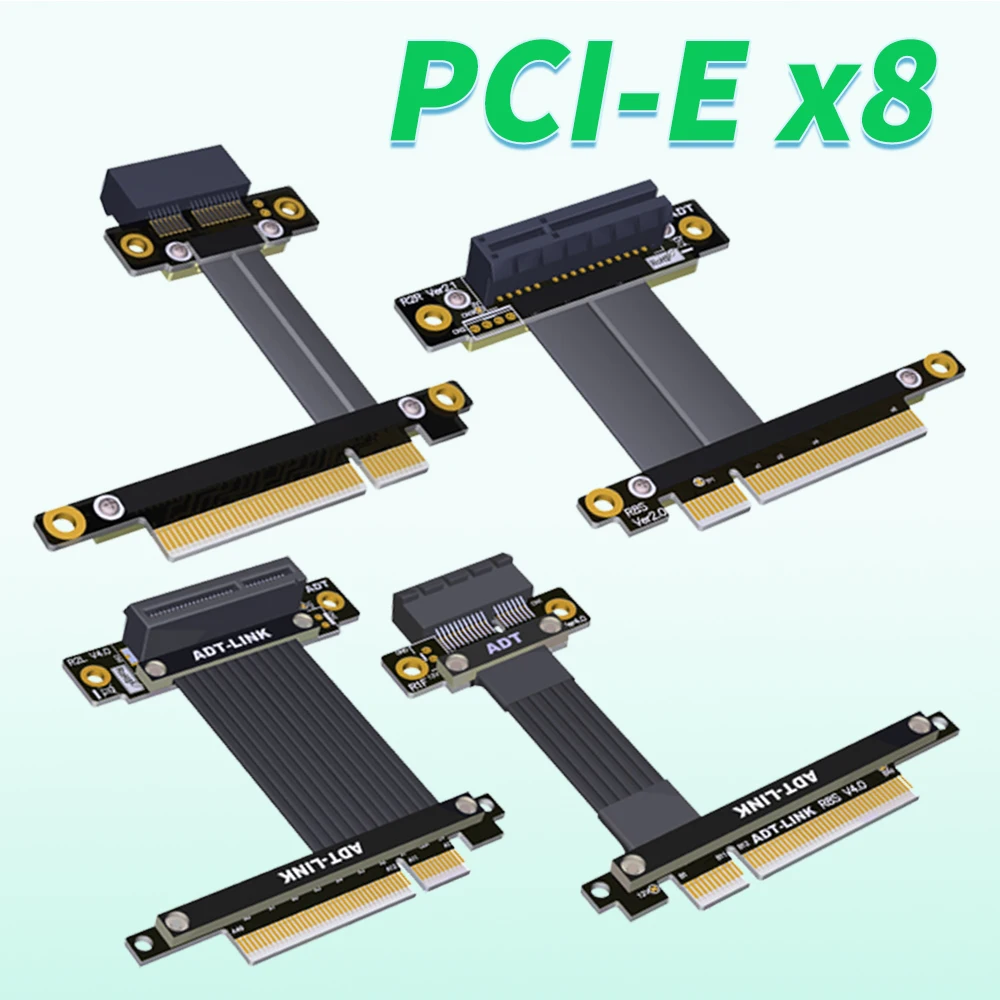 

Адаптер ADT PCI Express 3,0 4,0 X8-X1 x4, удлинитель, поддержка сетевой карты, жесткого диска, USB-карта захвата, звуковая карта