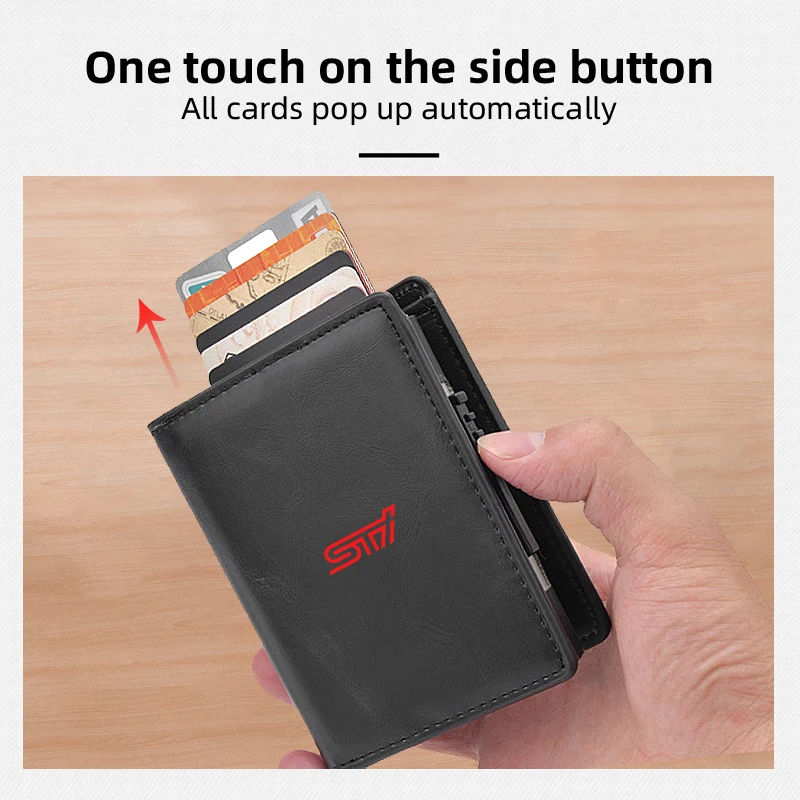 

Pop-up Wallet ID Card Storage Bag Coin Purse For Subaru Impreza Legacy WRX STI BRZ Forester Ascent Levorg XV WRC