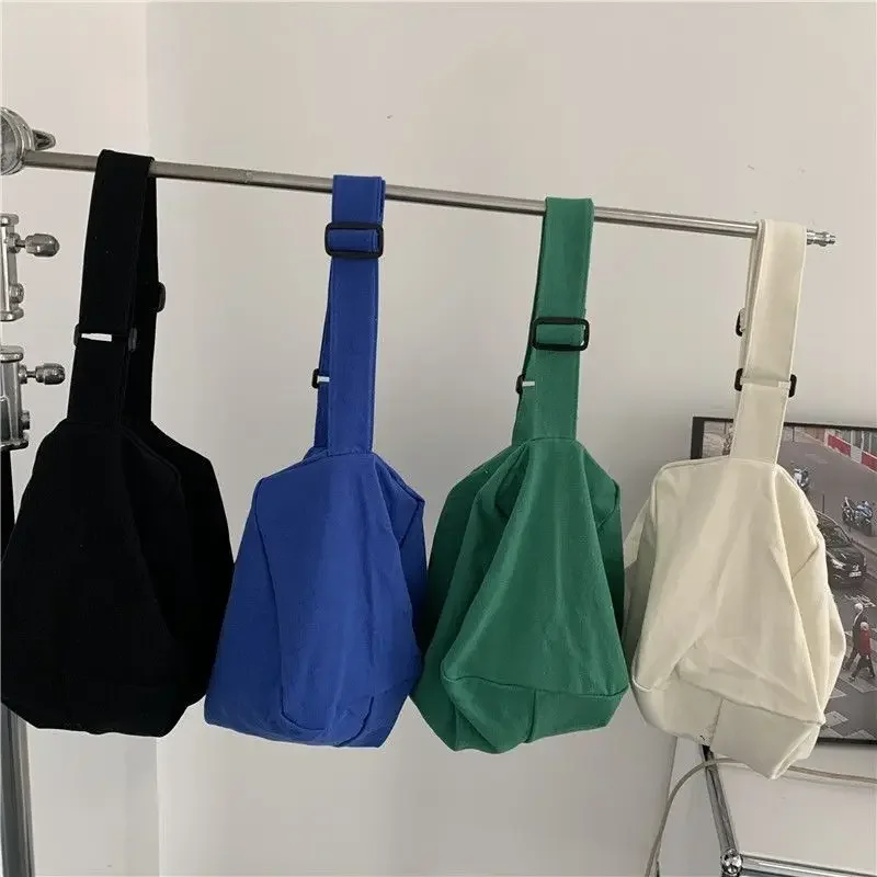 Bolsas crossbody de grande capacidade femininas, monocromáticas, bolsa para armazenar pano, zíper vintage, elegante e elegante, coreanas e modernas, academia