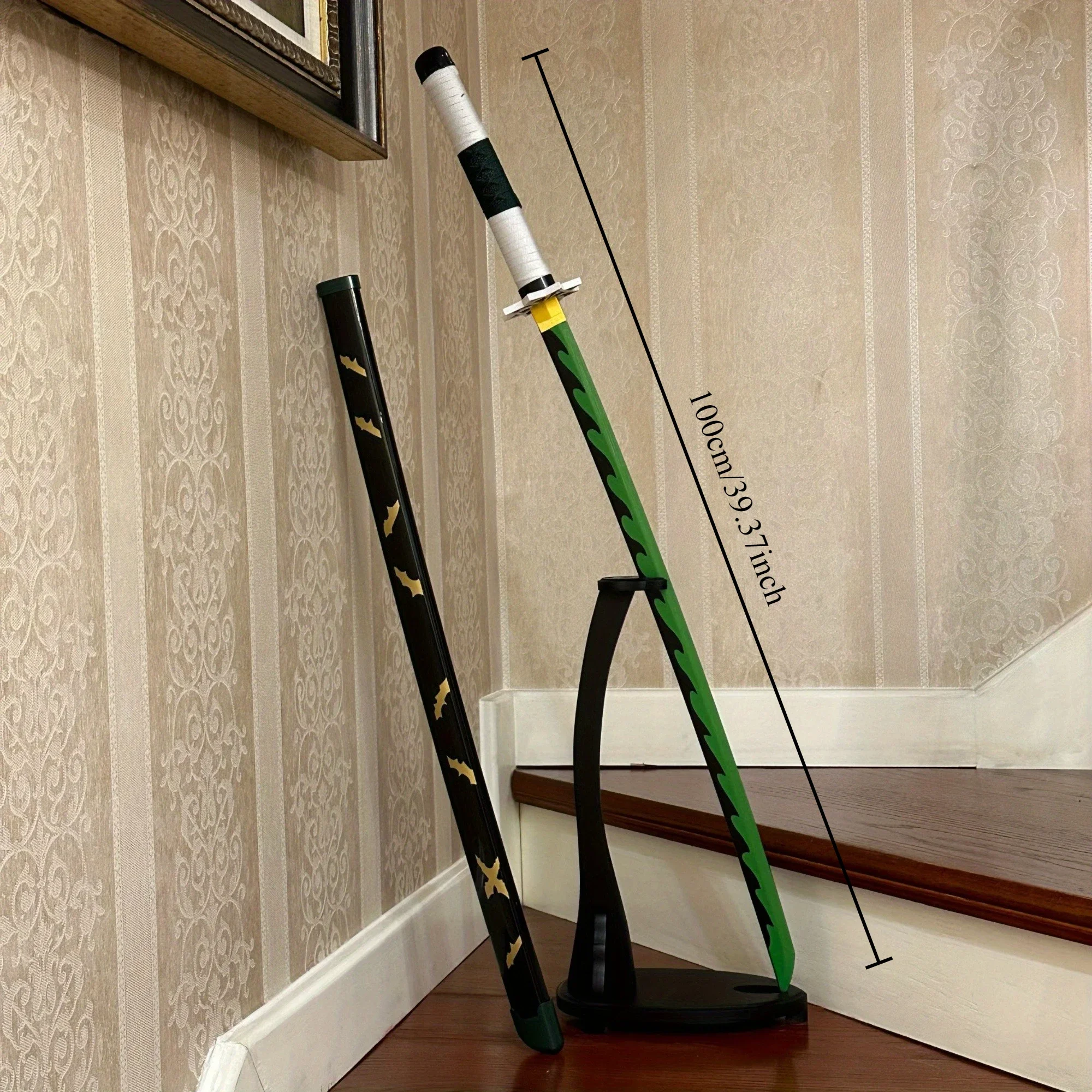 39.3 بوصة شيطان القاتل شينازوجاوا سانيمي خشبية كاتانا السيف الأصلي الساموراي صابر النينجا سكين تأثيري اكسسوارات الدعامة لعبة #5