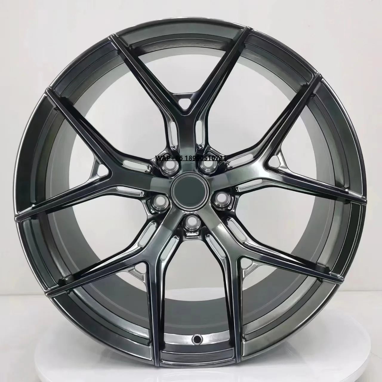 

New Forged Aluminum Alloy Wheels 8J Chrome Finish Mesh Design 20mm Universal Fitment