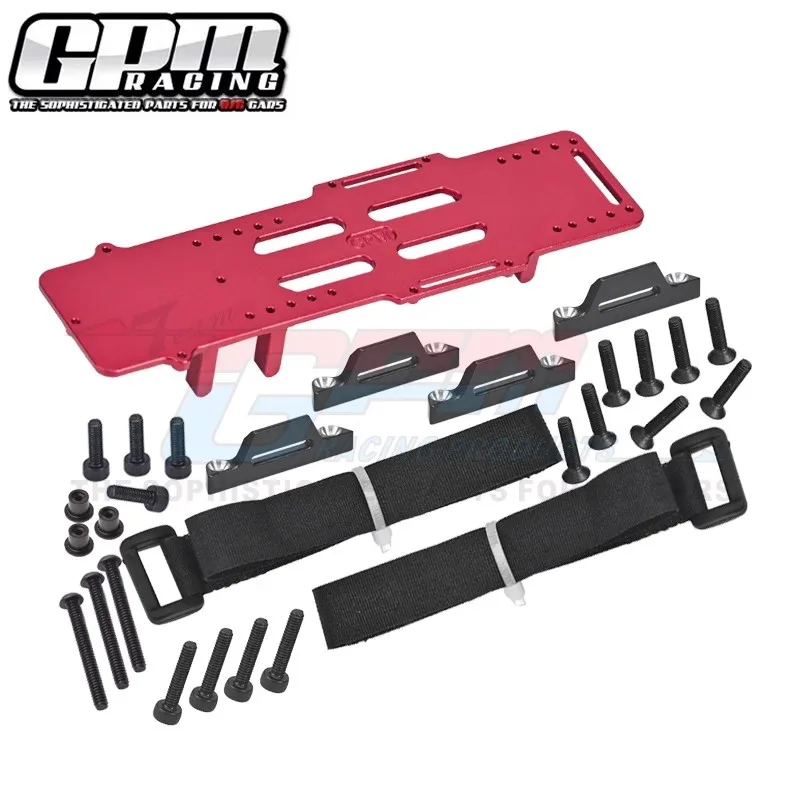 GPM Alloy 7075 Battery Tray Receiver Bracket Enlarged for LOSI 1/18 Mini LMT 4X4