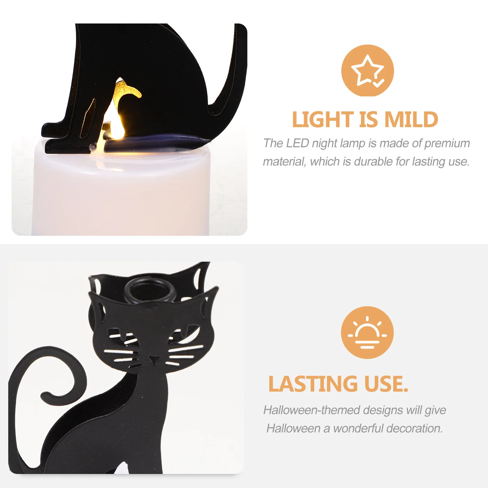 

Halloween Cat Lights LED Bedside Light Creative Animal Cat Light Festival Party Decor Desktop Halloween LED Lights