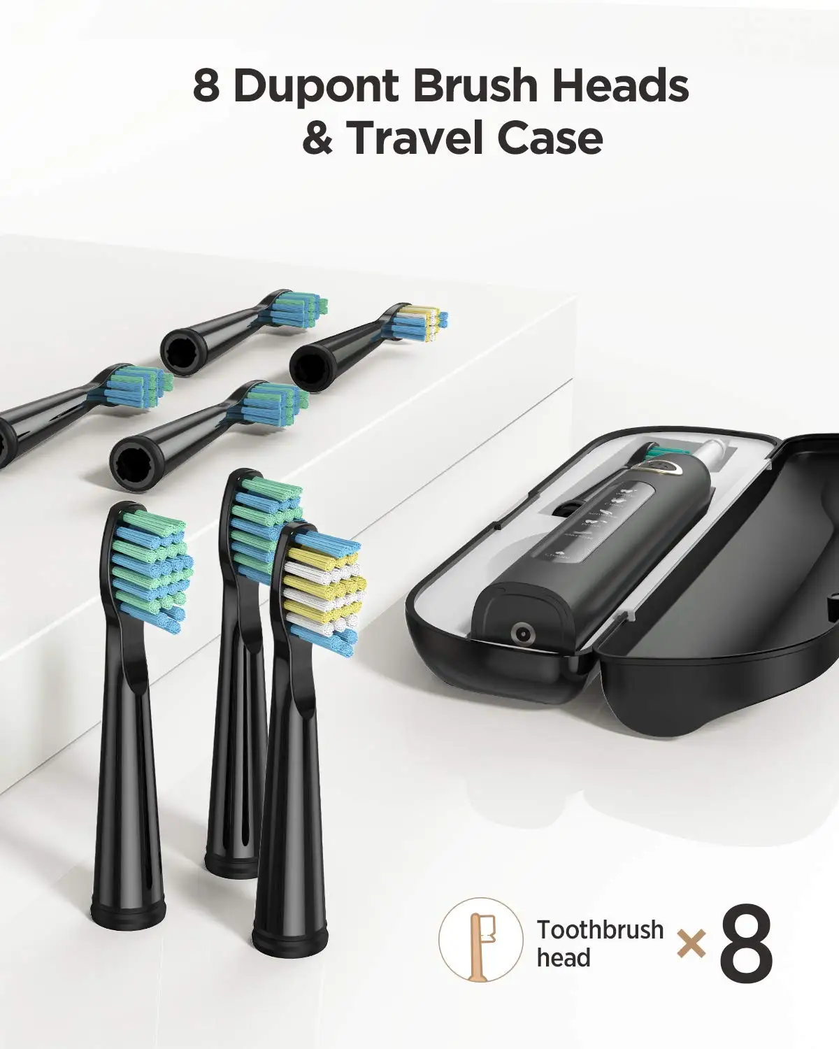 Fairy will fw507 elektrische schall zahnbürste usb ladegerät zahn 8 bürste ersatz wasserdichte elektronische zahnbürste mit reisetasche – Detail 13