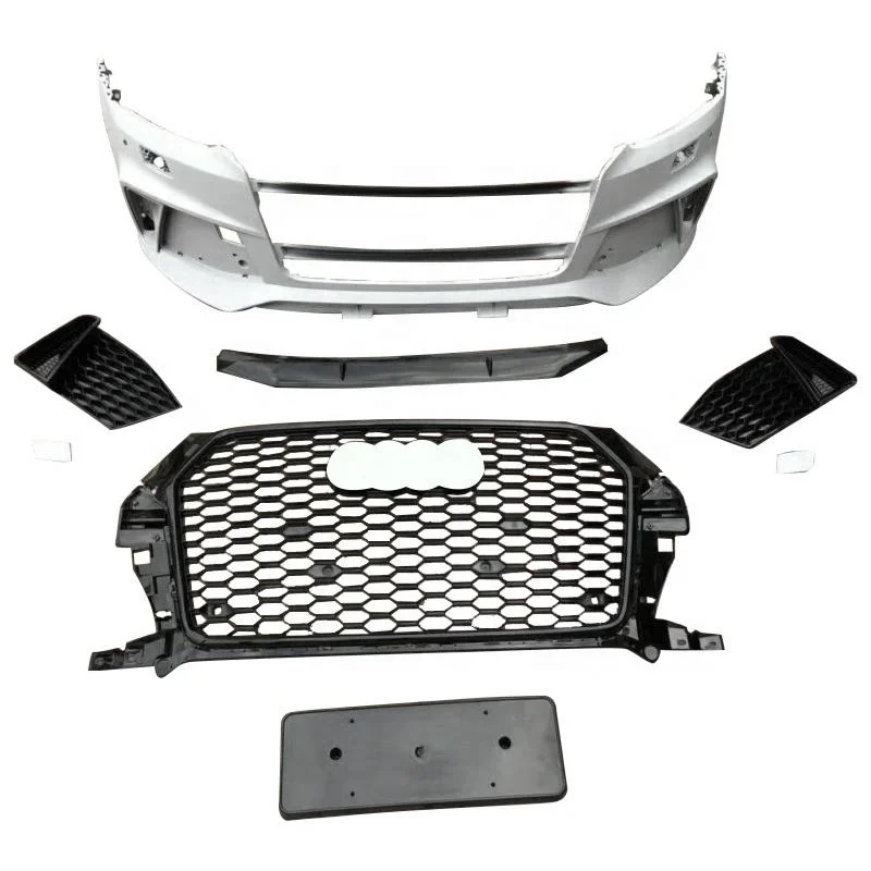 

High Quality RSQ3 BodyKit for Audi Q3 SQ3 2016-2019 Front Bumper with Honeycomb Grill in PP ABS Material