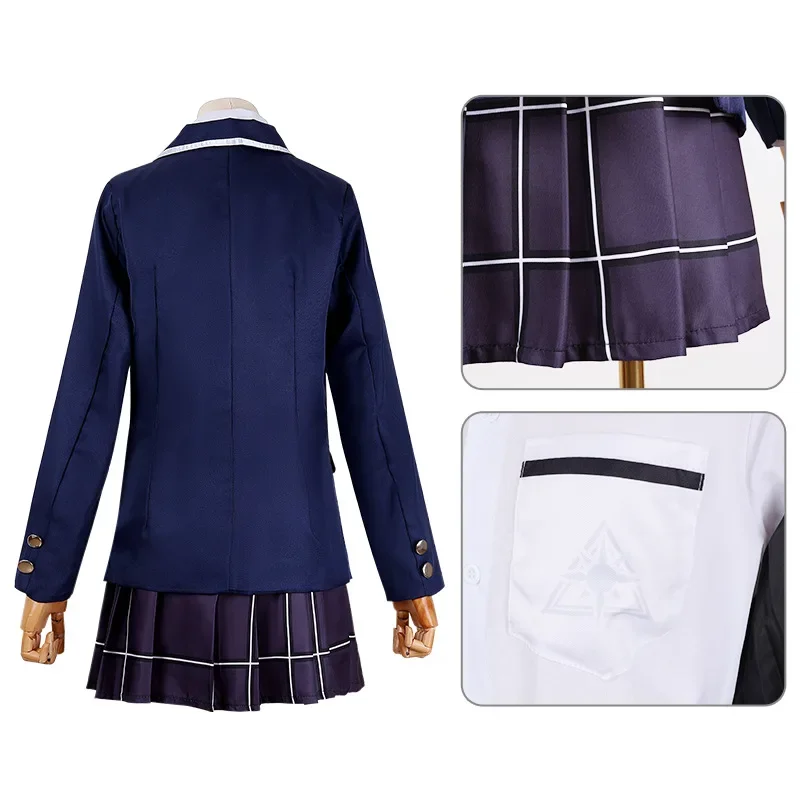 New Game Blue Archive Sunaokami Shiroko Cosplay Costume Adult Unisex Jk Skirt Suit Halloween Uniform Party Outfit