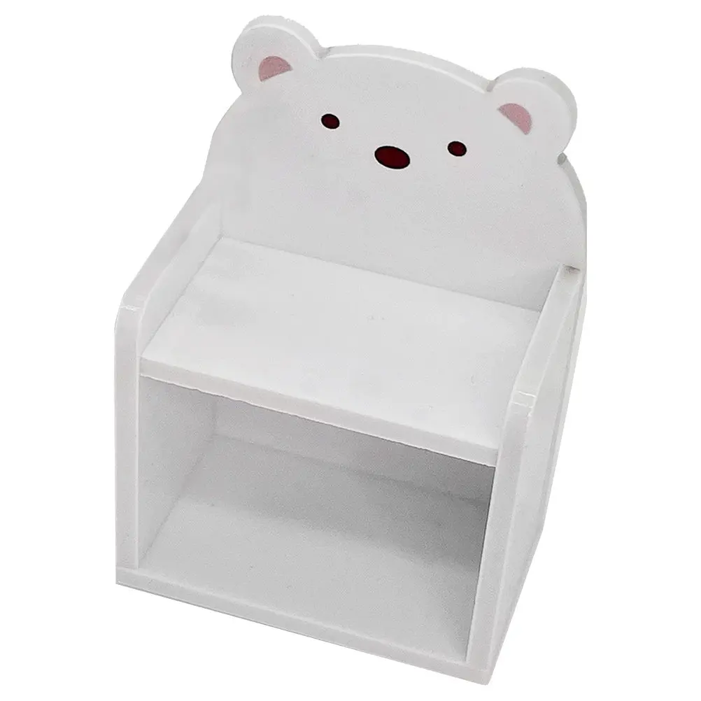 

Миниатюрная акриловая книжная полка, маленькая подставка для хранения в виде медведя, миниатюрная мебель для дома, декор для спальни, крошечный книжный шкаф, миниатюрная мебель для дома