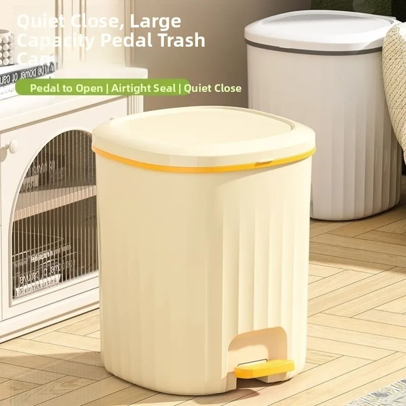 

Large Capaci Kitchen Waste Bin Foot Pedal Tra Can Commercial Use High Rise Paper Basket Home Dormi Garbage Can