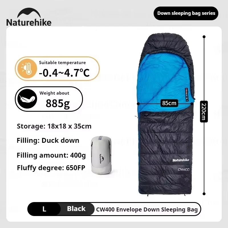 Naturehike CW400 Winter Down Sleeping Bag 650FP