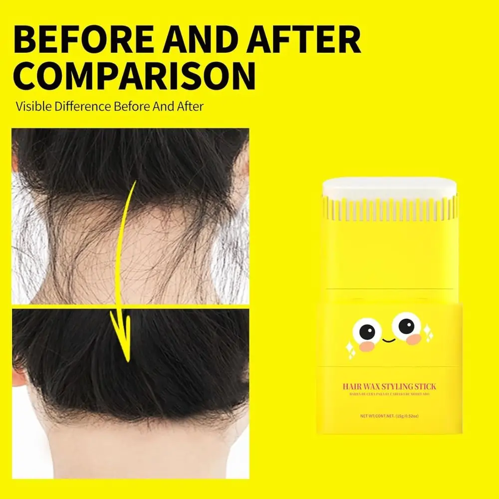 

15 г натуральные ингредиенты, палочка для волос с динозавром, простой в использовании портативный гель для волос, легкий крем для укладки волос