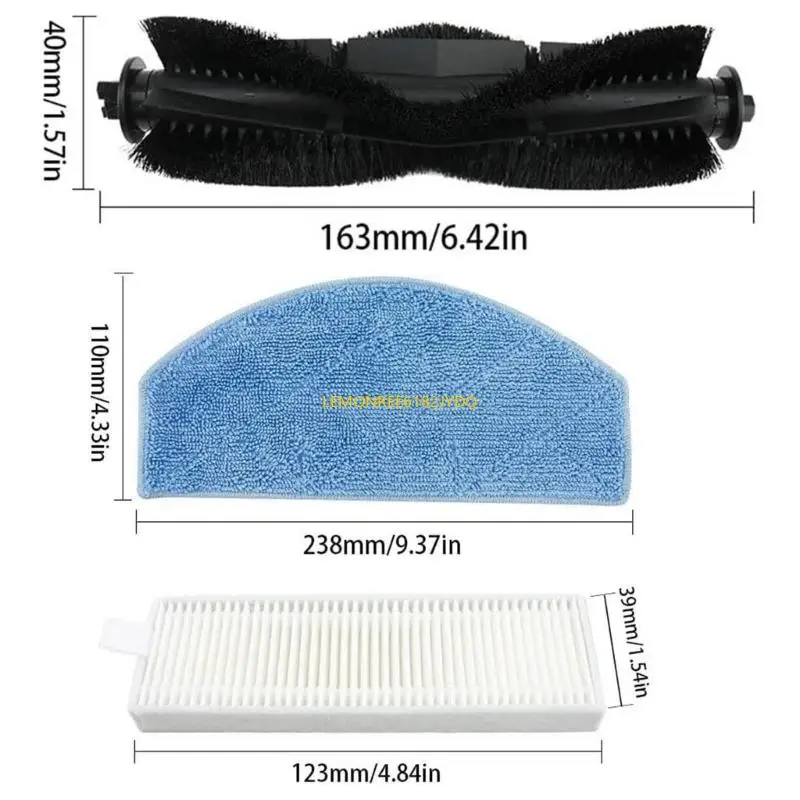 M7DF مكنسة المكنسة الكهربائية الجانبية فرش فرش تبديل القماش مرشح فرشاة رئيسية تنظيف المكاتب لوازم الفراغ للفراغ