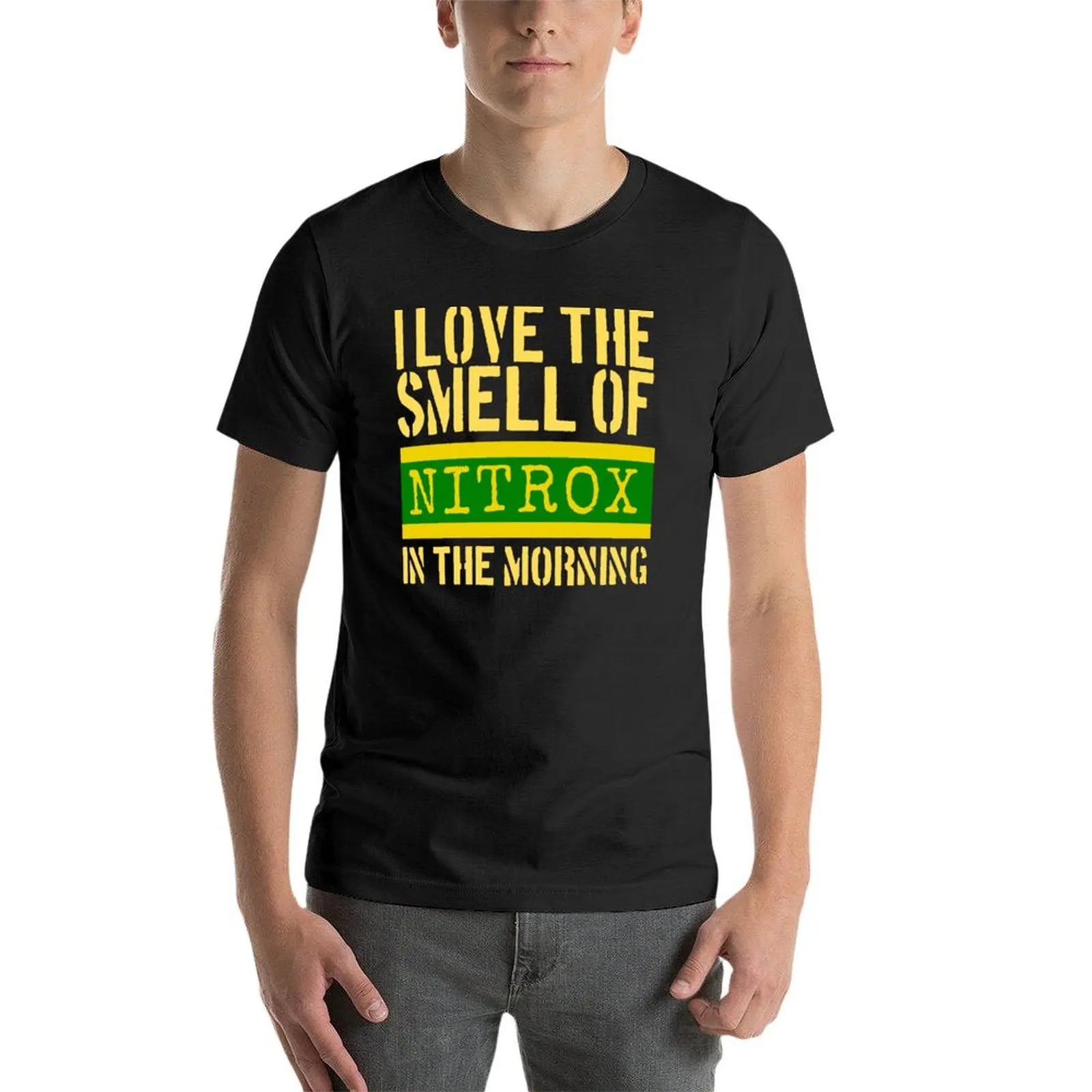 I love the smell of Nitrox in the morning, Scuba Diving, Nitrox diver, T-Shirt anime clothes graphics Short sleeve tee men