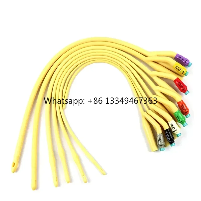 

12pcs/lot Latex Foley Catheter 2 way Urinary Catheter with Silicone Coated Urethral Catheter