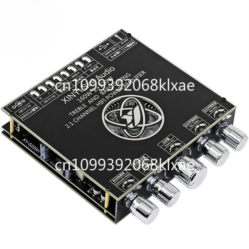 2.1 channel high power 2 * 160W + 220W Bluetooth digital power amplifier board Car home heavy subwoofer module