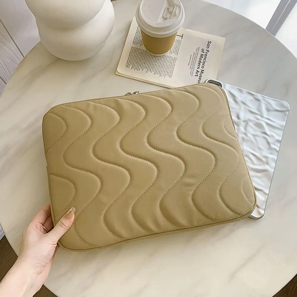 

Shell Accessories Fashion Laptop Sleeves Soft Casual Computer Bags Protective Lightweight Quilted Laptop Bag Home