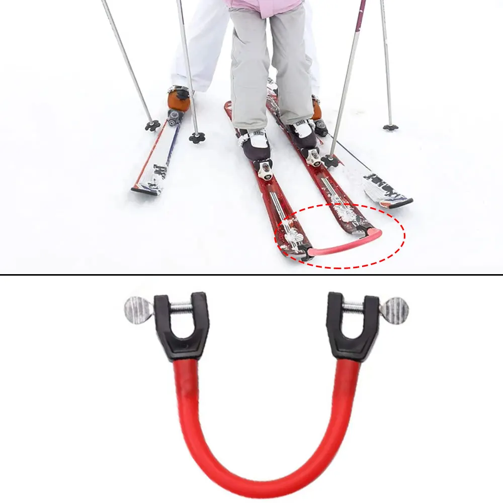 

Ski Board Tip Connector Beginners Winter Children Adults Ski Training Aid Outdoor Exercise Skiing Sport Snowboard Accessories