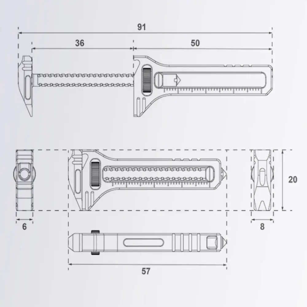 Mini Alloy Multi-Tool For Everyday Preparation Compact Zinc-Aluminum Multi-Tool Portable Multi-Function Camping Tool