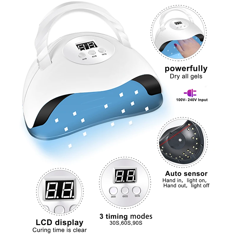 LNWPYH Gel Nagellak Kit Met LED Nageldroger 36 Kleuren Populaire Gel Nagellak Gereedschap Set En Matte Top Coat Top Coat Base Coat