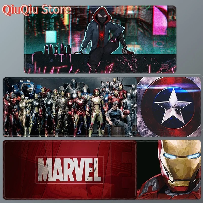 

Mouse Pad Oversized Marvel Mouse Pad Anime Iron Man Spiderman Notebook Office Writing Pad