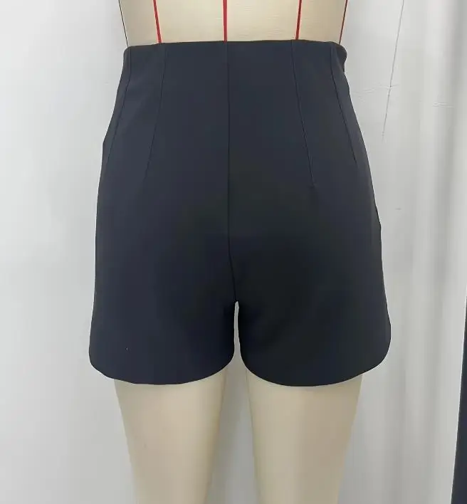 البدلة السراويل عارضة تنوعا الأسود التخسيس عالية الخصر ضيق قصيرة السراويل النسائية السراويل الساخنة حار