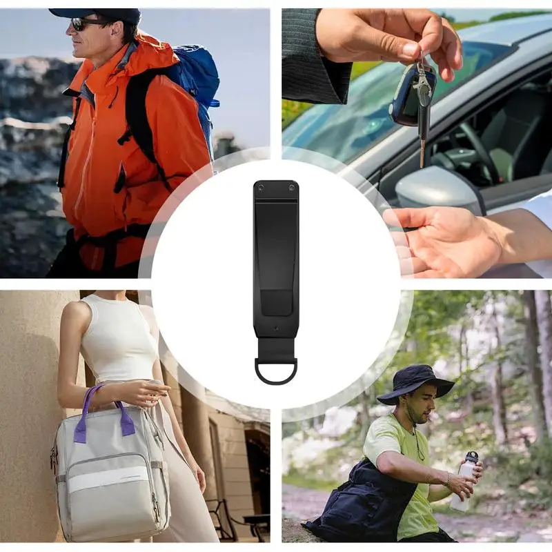 أداة تنظيم جيب من سبائك الألومنيوم ، حامل حافظة قابل للطي ، تأمين سلسلة المفاتيح ، ستة مفاتيح