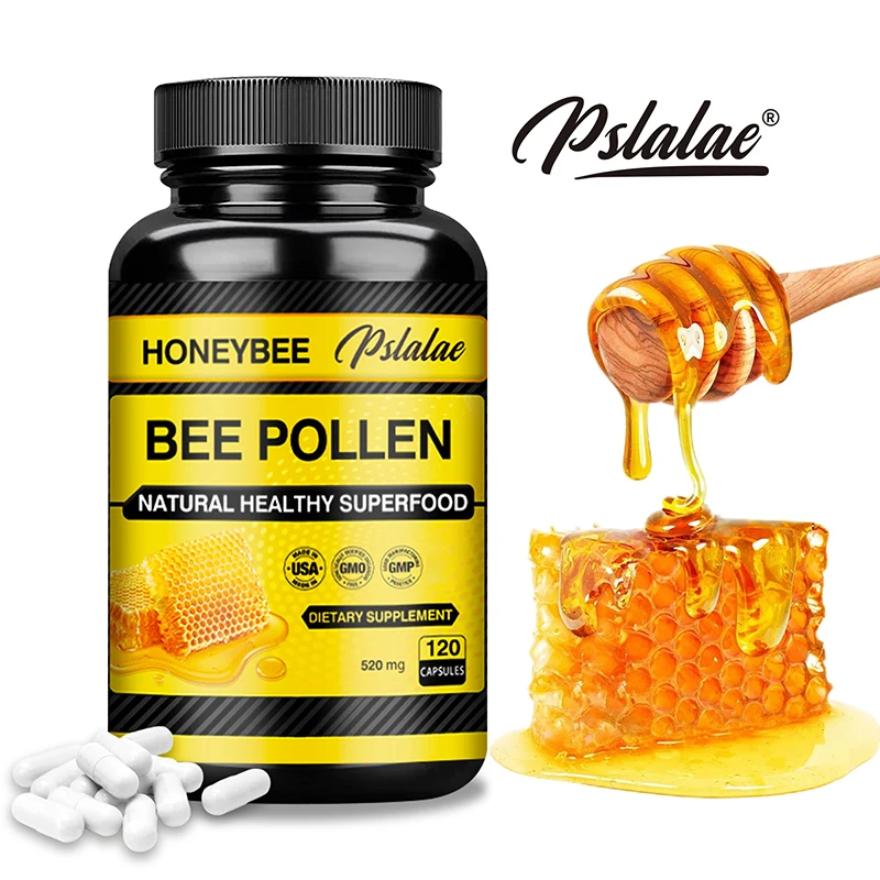 

Bee Pollen Capsules - Energy, Immune Function, Digestion, Nutrient Absorption, Promotes Overall Skin Health