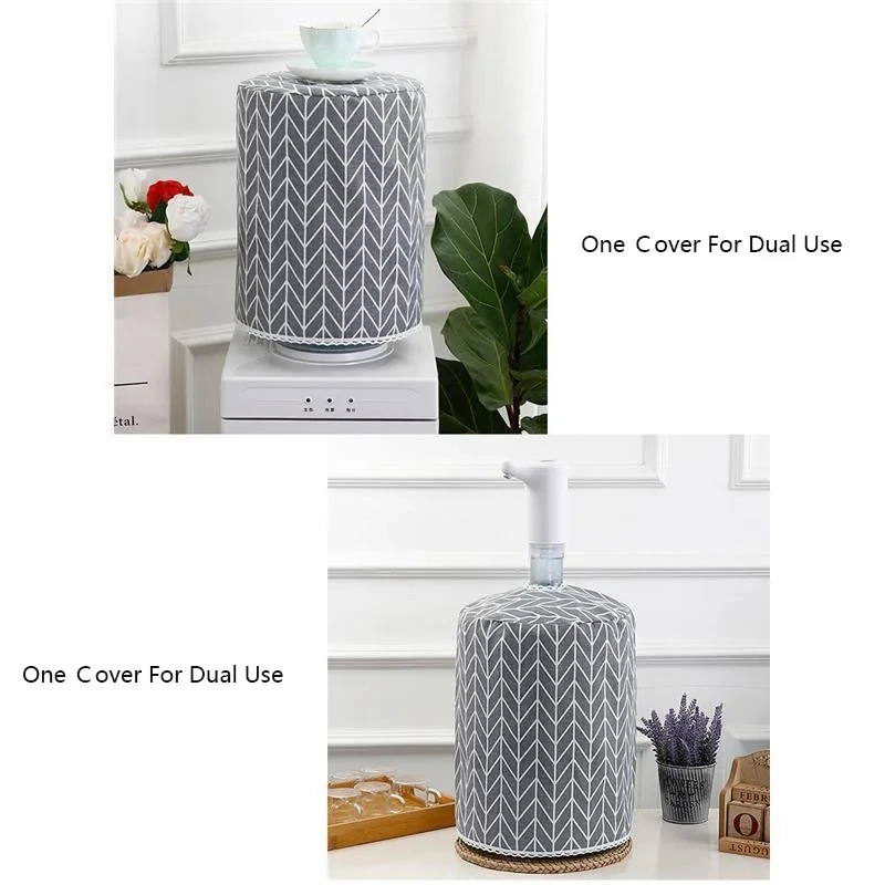 Linen Water Dispenser Cover Bucket Sleeve Dust Cover Barrel Cover Home Dustproof Upper Opening Reusable Removable Dust Cover New