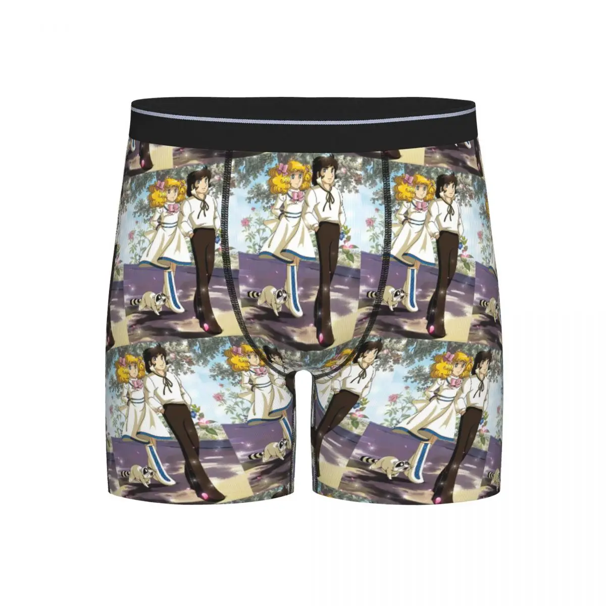 

Длинные трусы-боксеры, шорты Candy Candy, аниме, мужские дышащие трусы для Homme, мужские подарки бойфренду