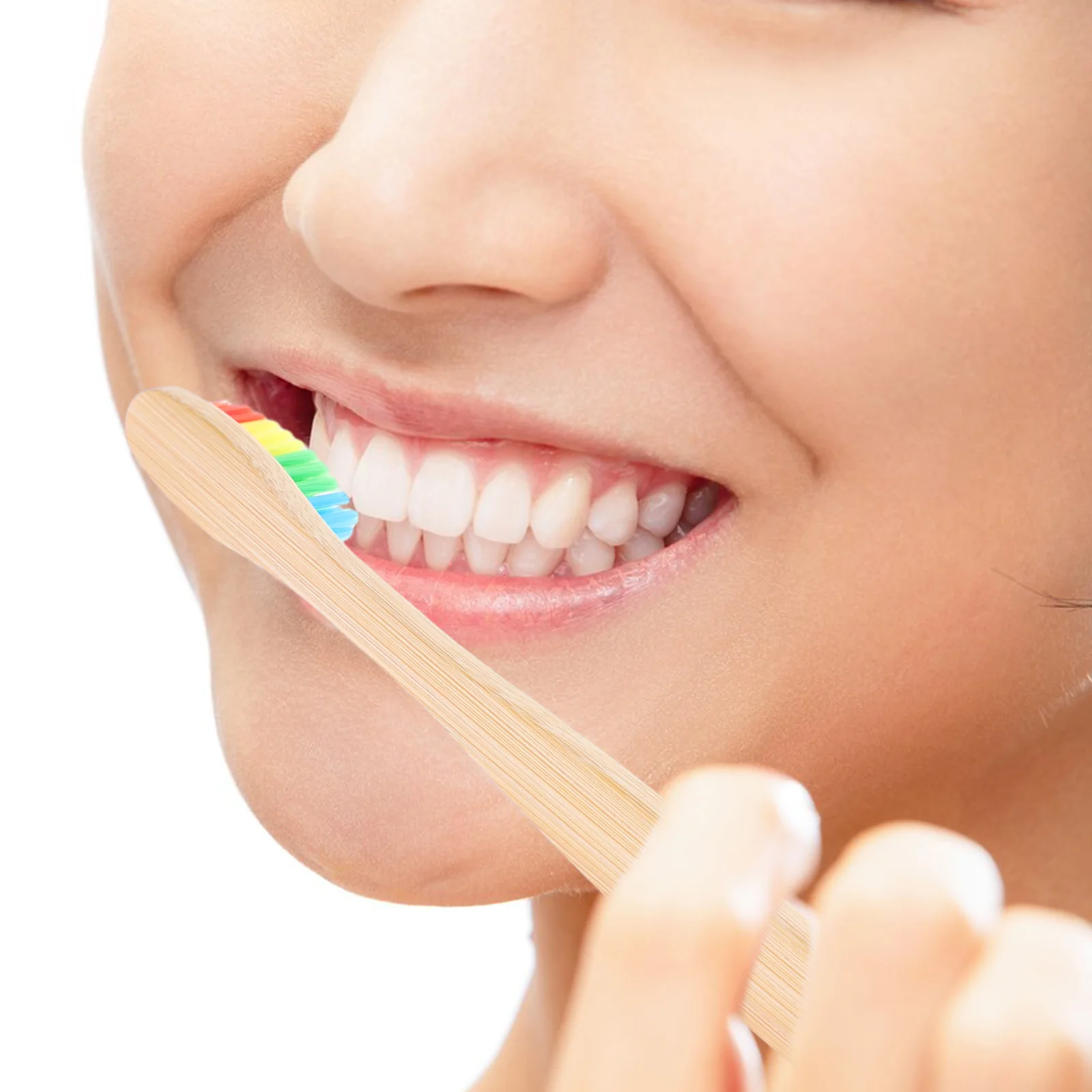 

6pcs Bamboo Toothbrushes Soft Bristles Travel Size Portable Hotel Dental Brush For Adults Outdoor Camping Household Teeth