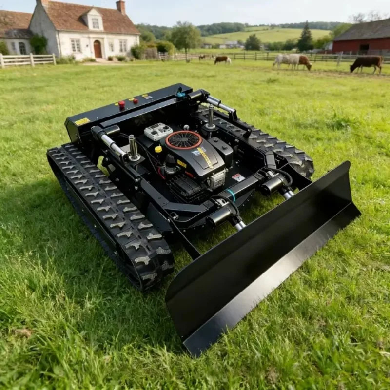 New Tracked tank Style Lawnmower CE and EPA Certified 800mm Self Propelled Wireless Remote Control Lawnmower