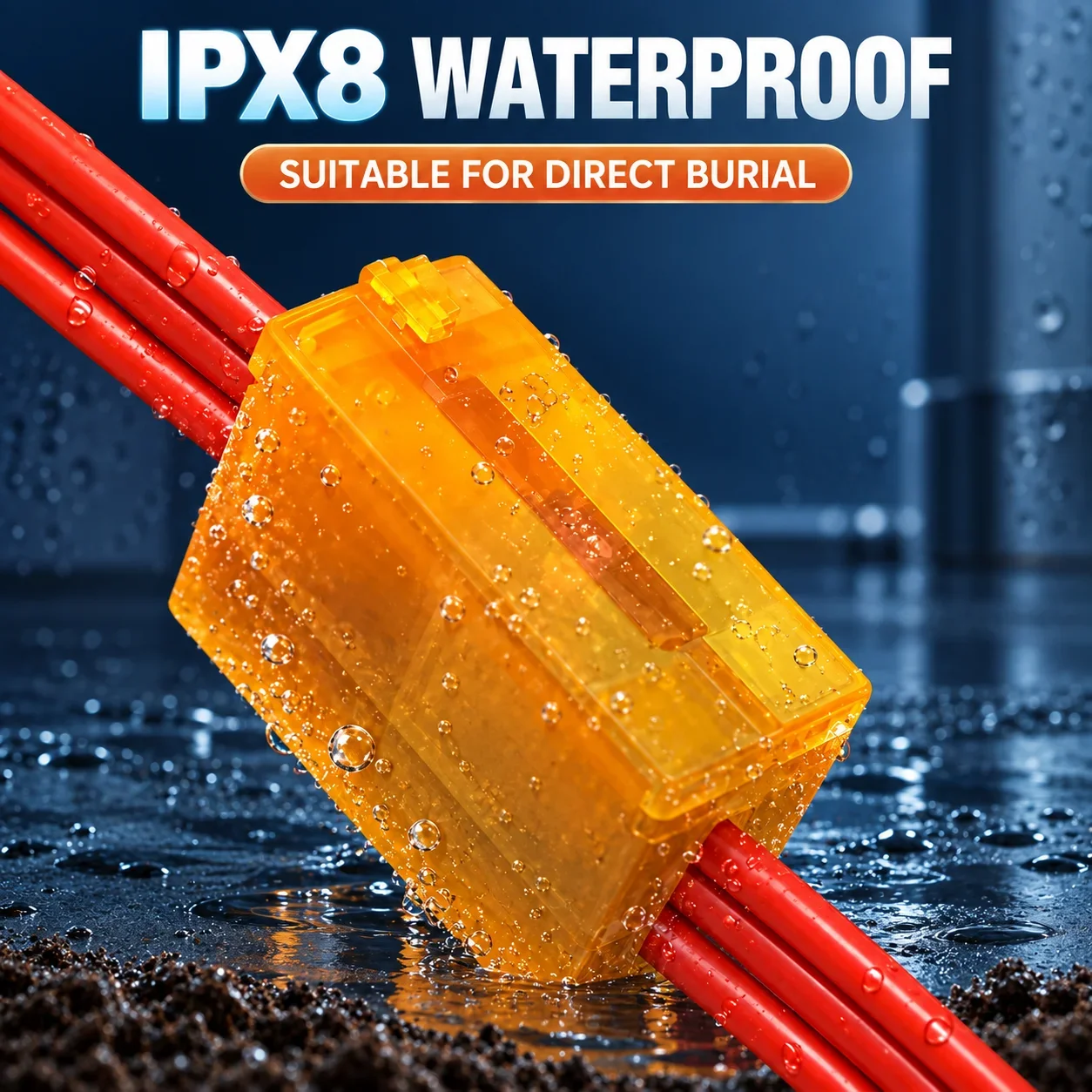 Outdoor Waterproof Junction Box with Terminal Street Lamp Buried Underwater Rain Proof Cable Junction Boxes Gel Filled image 6