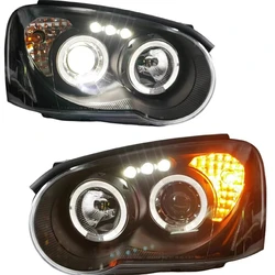 Car front bumper modified led angel eye headlight Assembly for Subaru Impreza 8th DRL daytime running light turn signal 2pcs
