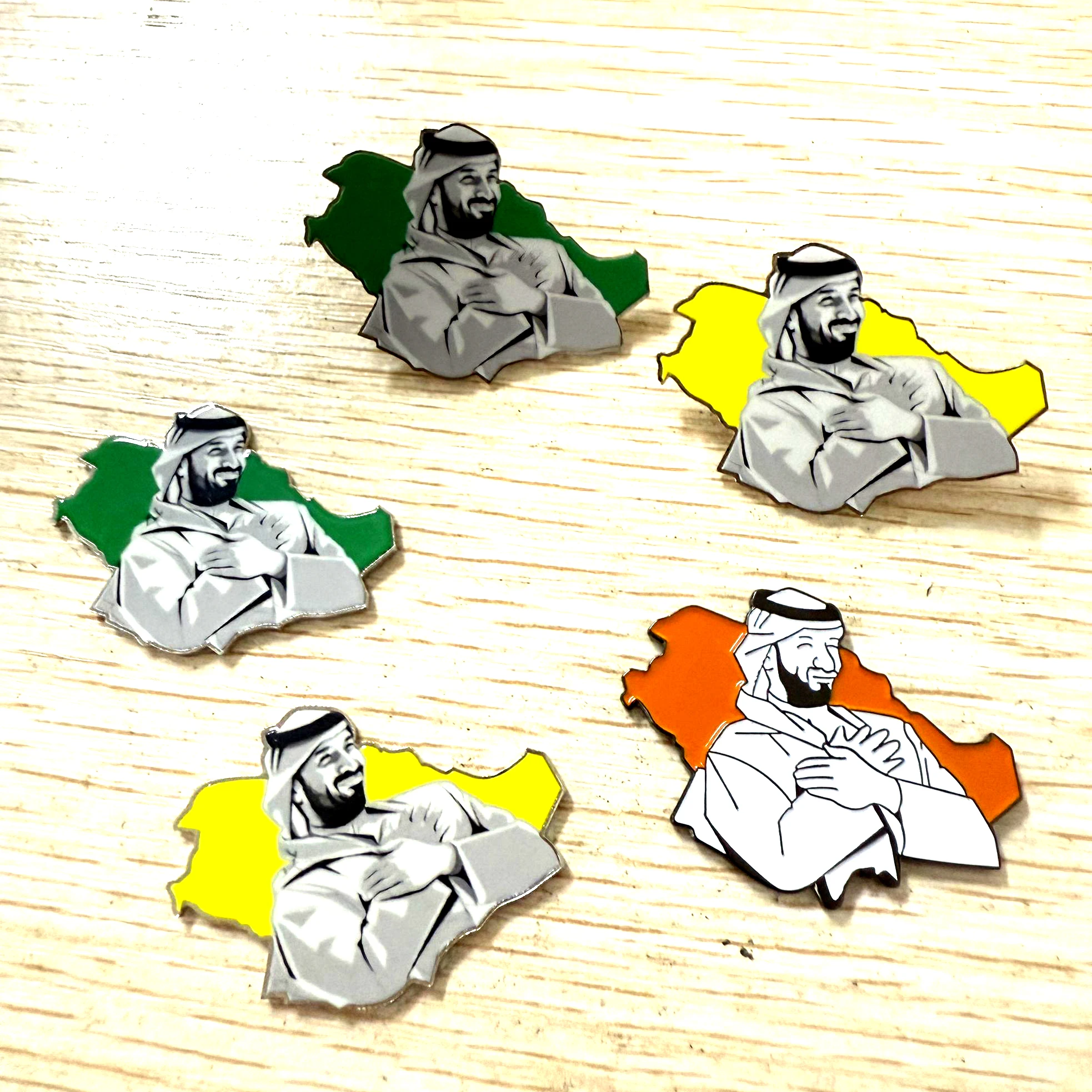 جديد المملكة العربية السعودية الهاتف المحمول 3M ملصق شارة معدنية دبوس دبابيس دبابيس #1