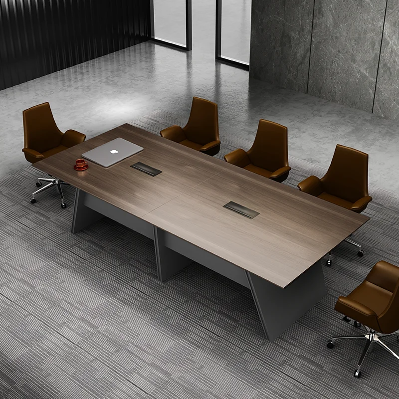 

Modern Wooden Modular Conference Table Meeting Room Desk Office Furniture Luxury 8 10 Person Meeting Table With Chairs