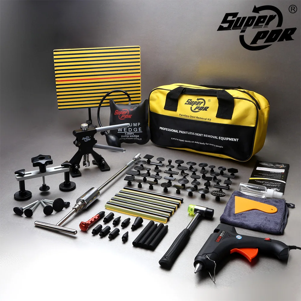 Super PDR narzędzia do naprawy wgnieceń samochodowych zestawy do usuwania wgnieceń bez lakieru naprawa wgnieceń Auto Body Dent Puller Kit do samochodu