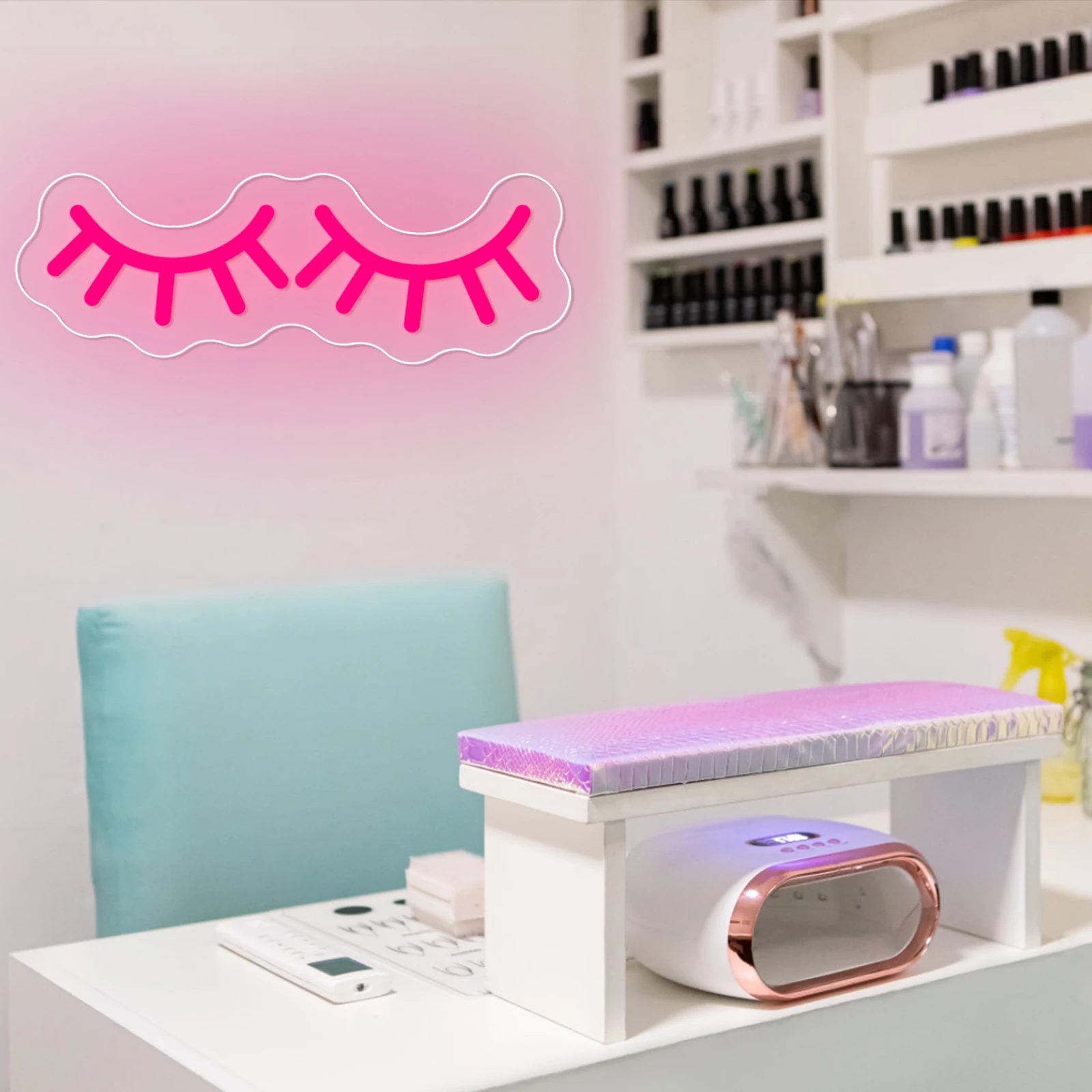 Eyelash Neon Sign Manicure Beauty Shop Salon Room Wall Decoration for Business Signs Led Luminous Signs LED USB Neon Sign Lights
