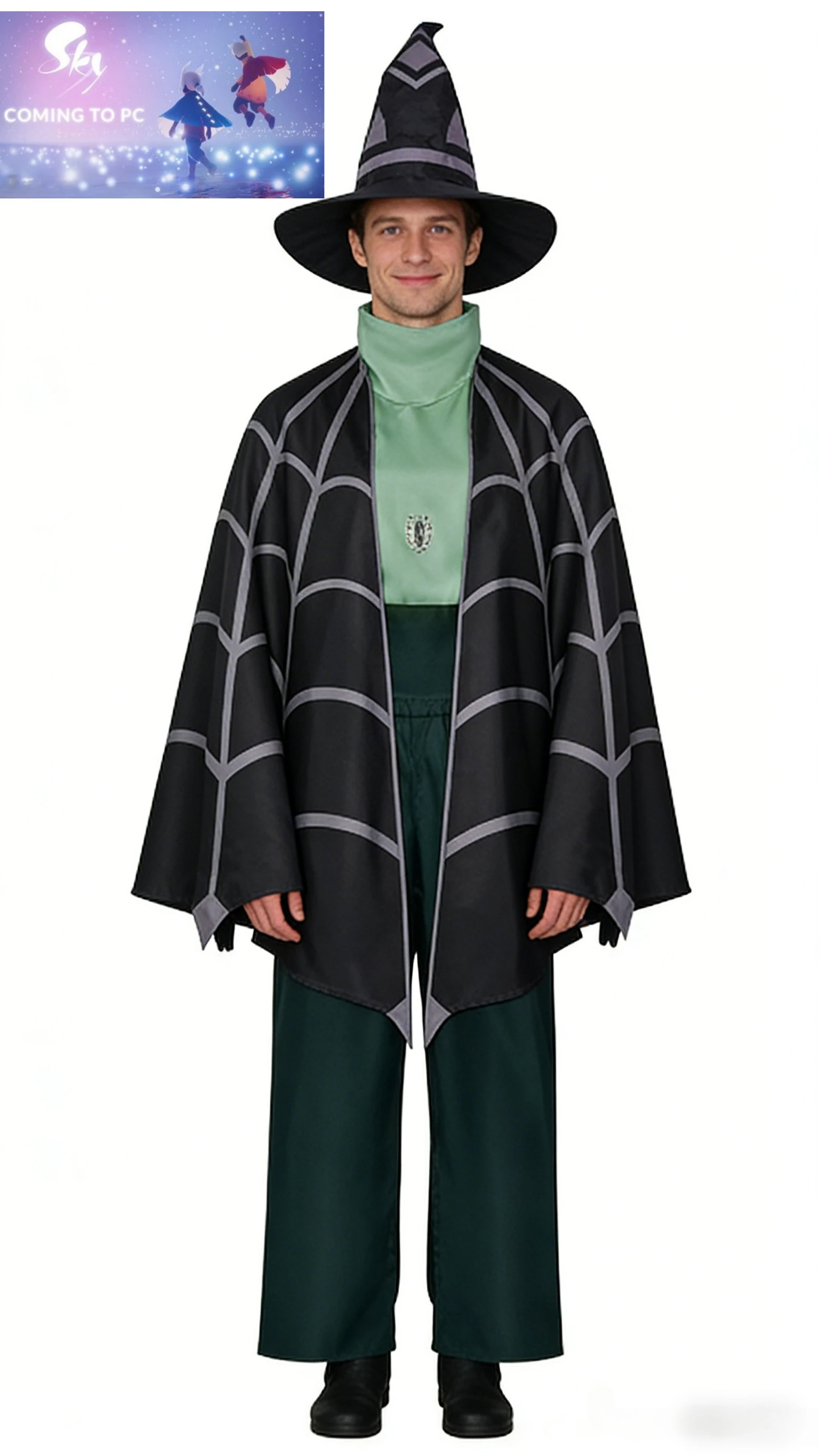 

Anime Game Sky：Children of The Light Season of Gratitude Cloak Prophecy Season Wizard's Full Set of Antique Role Play Costume