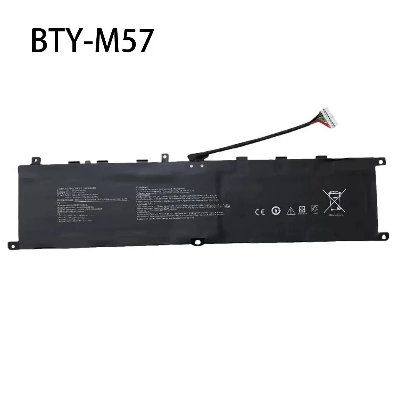 BTY-M57 15.2V 4280mAh 65Wh 4ICP6/35/140 Replacement Li-Polymer Battery for MSI GP66 GP76 Leopard 10UG Vector MS-17K3