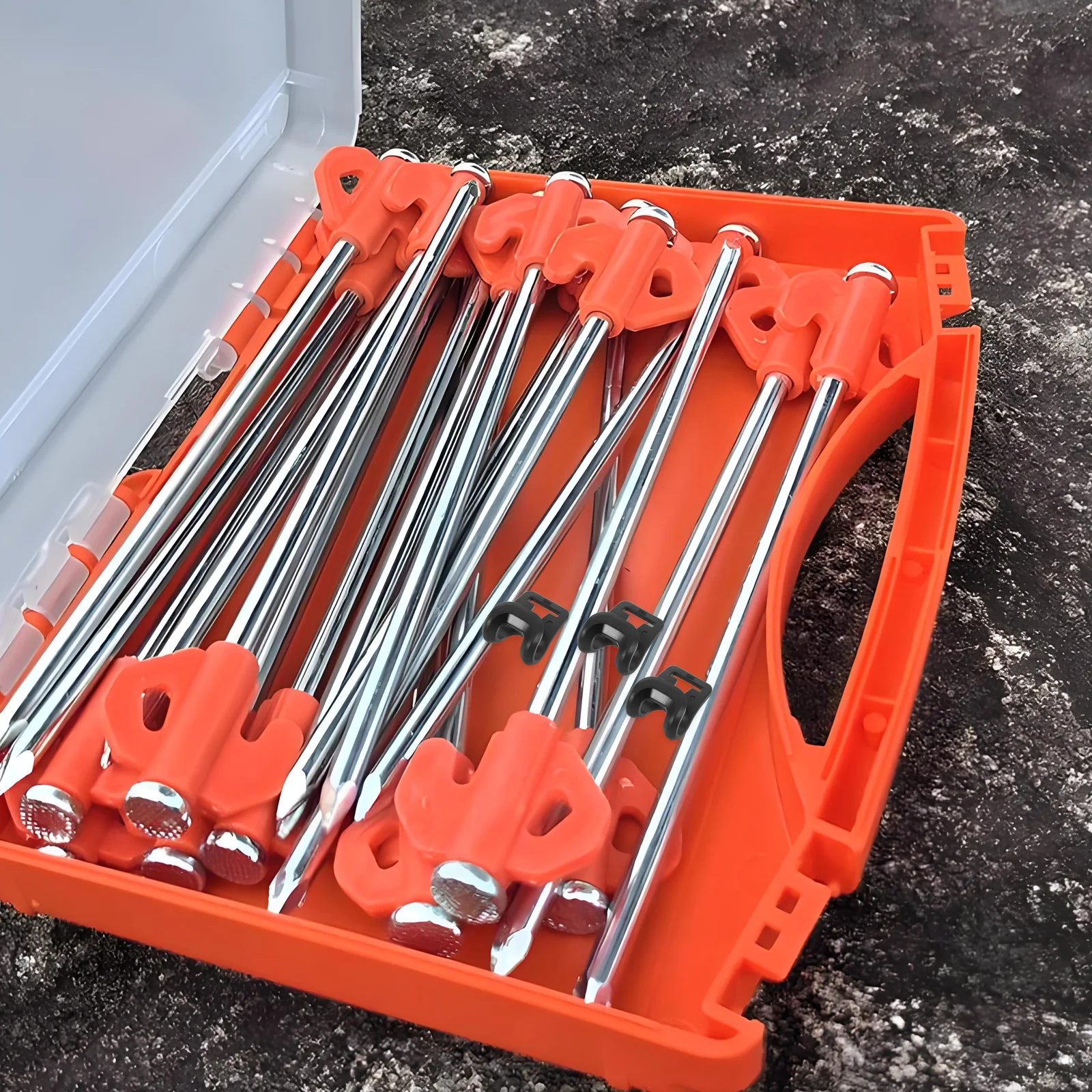 10 قطعة خطافات خيمة بلاستيكية خفيفة الوزن لمعدات التخييم في الهواء الطلق سهلة التركيب موصلات عمود الخيمة ملحقات المخيم