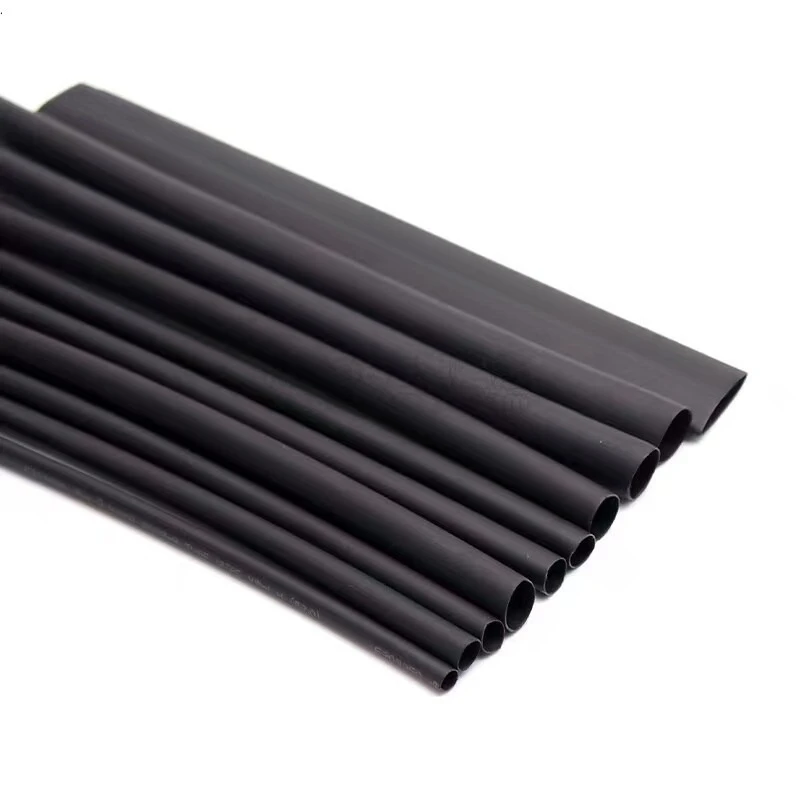 Black Insulated Heat Shrink Tubing Halogen-free Environmentally Friendly Electrical Cable Protection Sleeve
