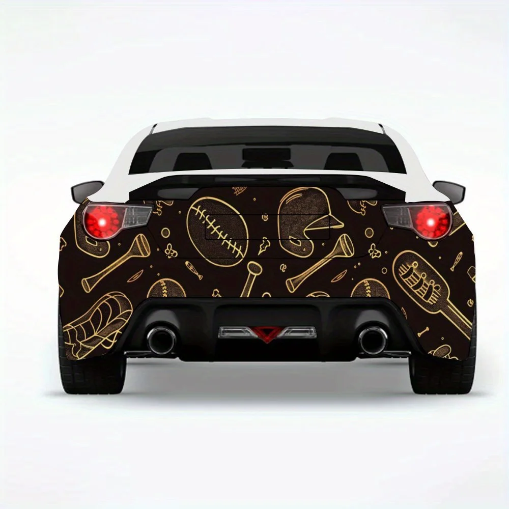 

Baseball Elements Sport Car Sticker,Vinyl Decal for Car Rear, Waterproof Self-Adhesive Vinyl Stickers for Vehicle Tail and Bumpe