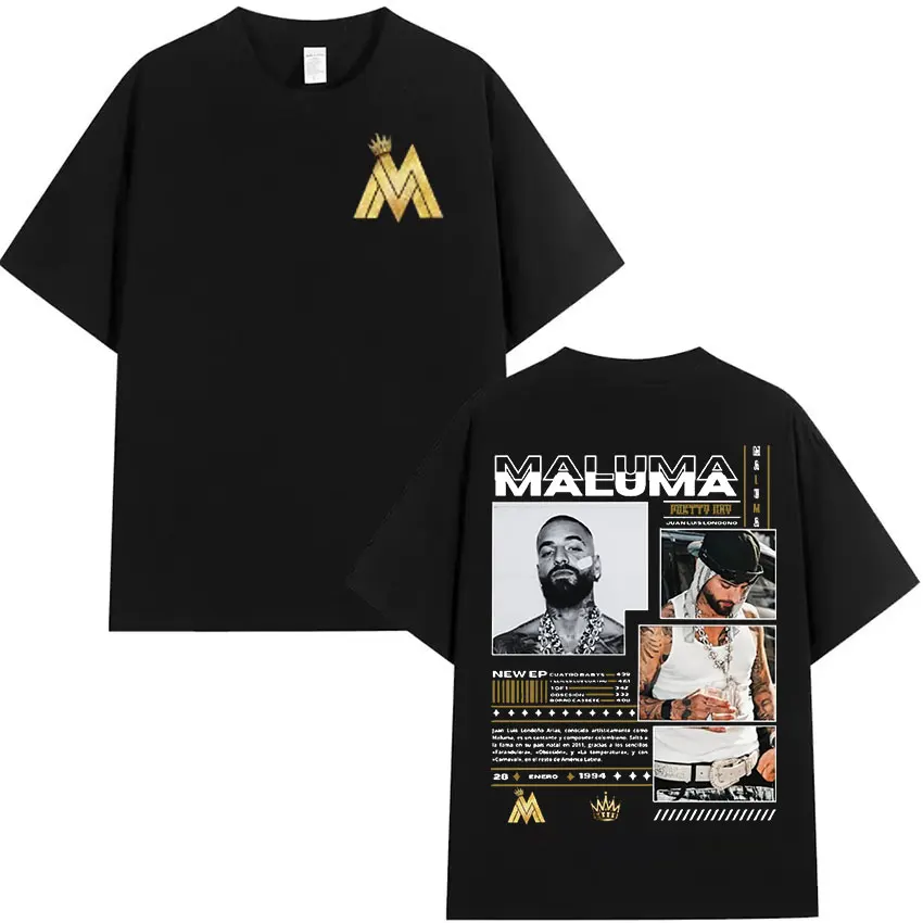 Rapper MALUMA 2024 Album Graphic T Shirt Men's Hip Hop Retro Style Short Sleeve T-shirt Fashion Oversized Cotton Tees Streetwear image 3
