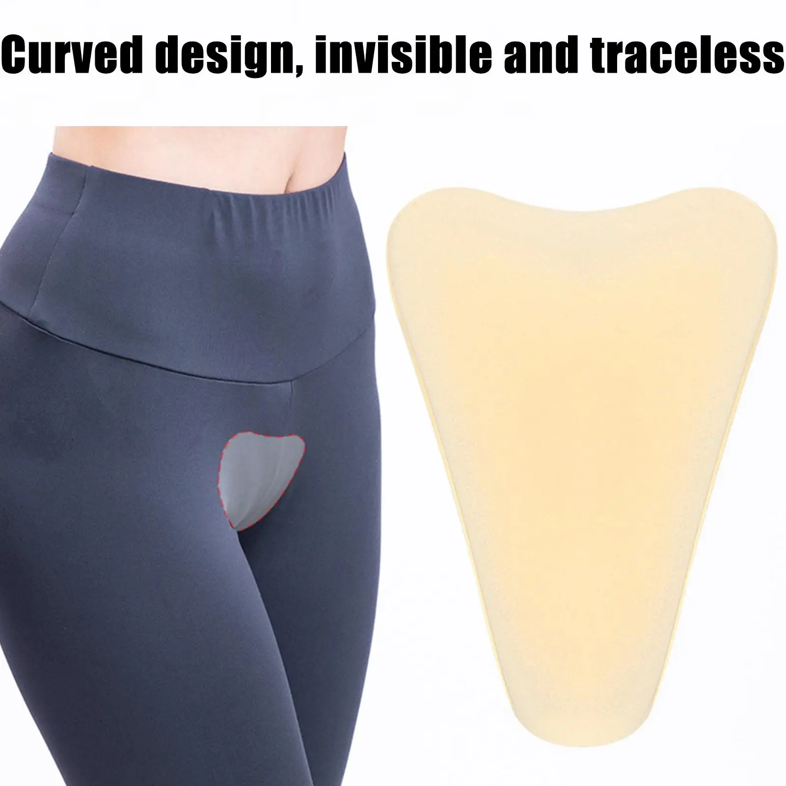 Silicone Intimate Pads Swimming Sports Yoga Underwear Woman Private Part Adhesive Pads Women Bikini Swimming Supplies